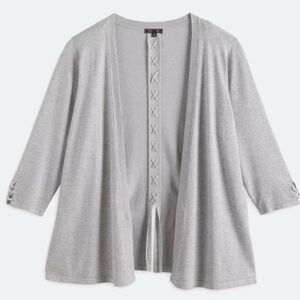 LETY & ME Aubree Back Detail Cardigan